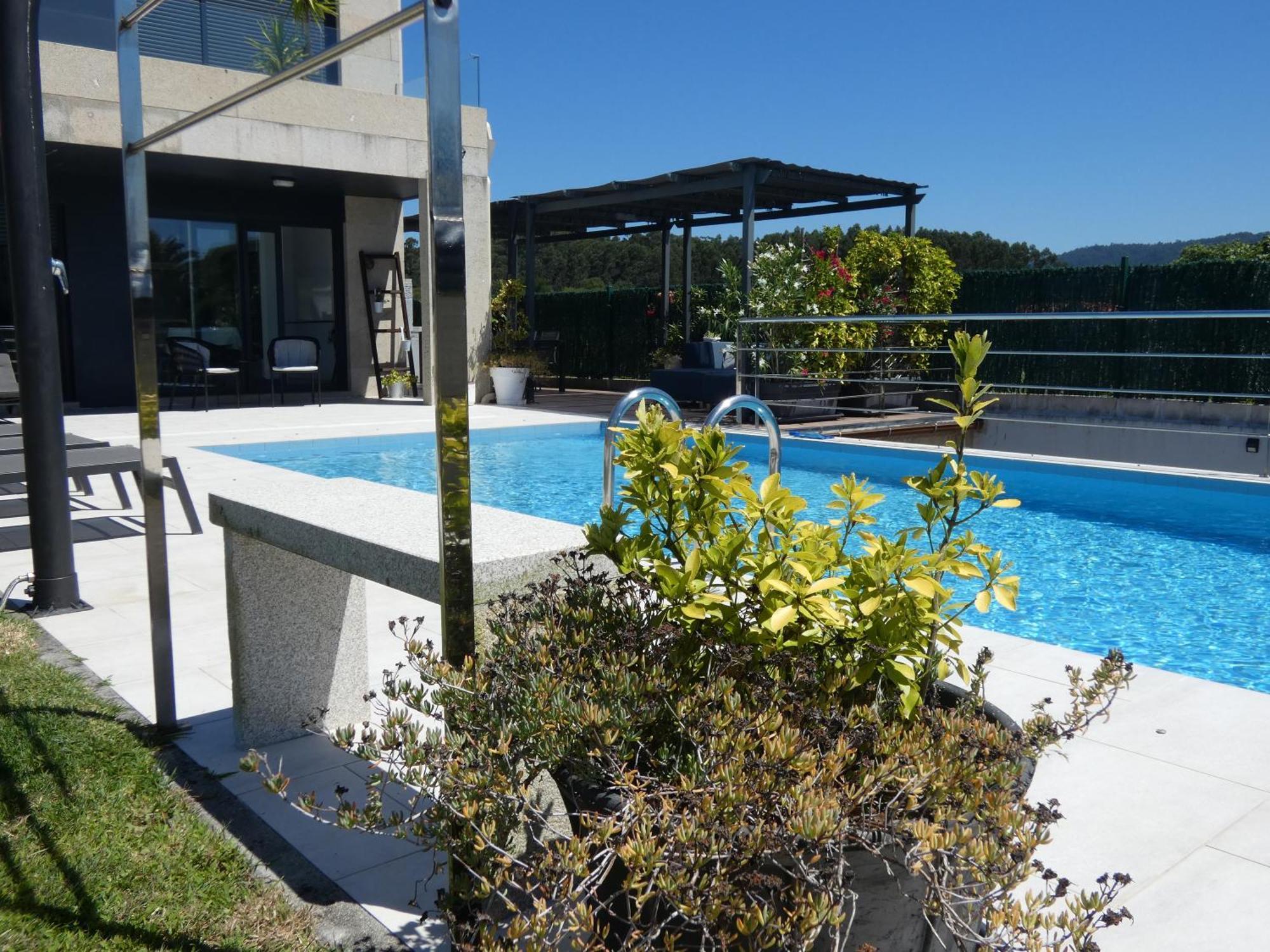 Chalet De Diseno Moderno En Sanxenxo Eksteriør bilde